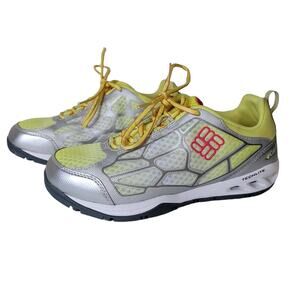 Columbia Women's Megavent Fly PFG Hiking Shoes Yellow & Gray Size 8.5